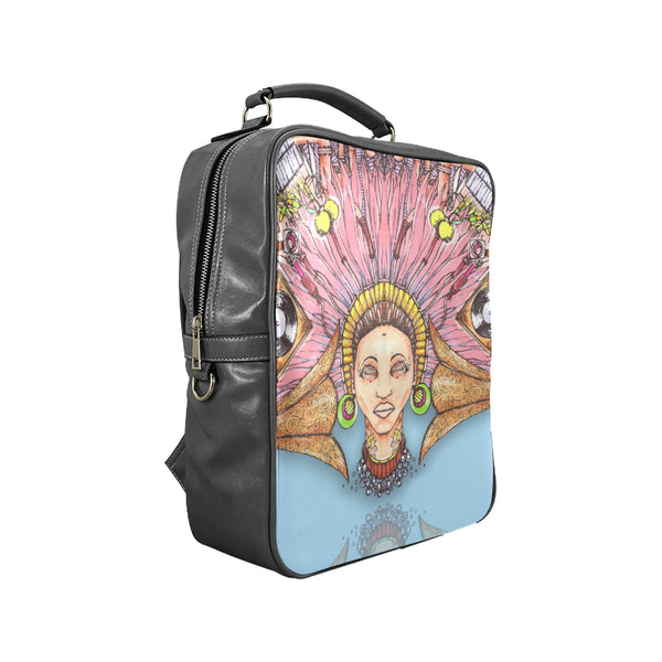 mood static square backpack Square Backpack