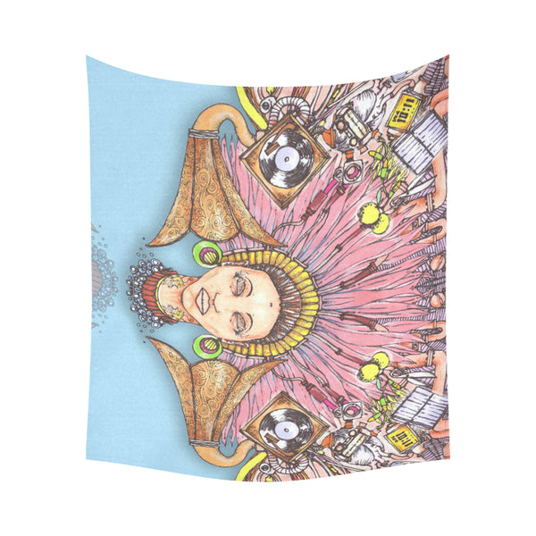 Mood Static Cotton Linen Wall Tapestry 60"x 51"