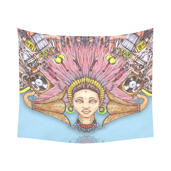 Mood Static Cotton Linen Wall Tapestry 60"x 51"