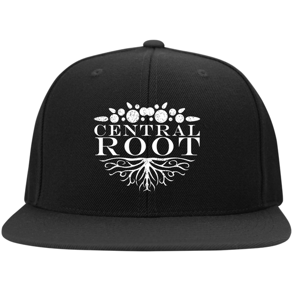Central Root Flat Bill High-Profile Snapback Hat