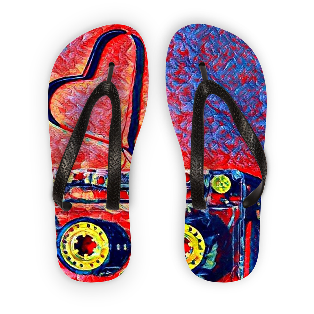 Dub Love Purple Flip Flops