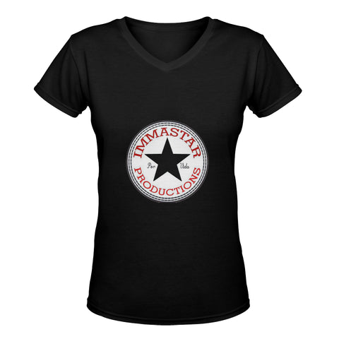 Immastar Classic Logo Women's Deep V-neck T-shirt