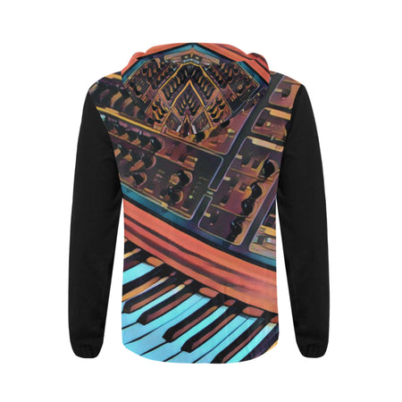 In The Key of Blue Full Zip Hoodie for Men