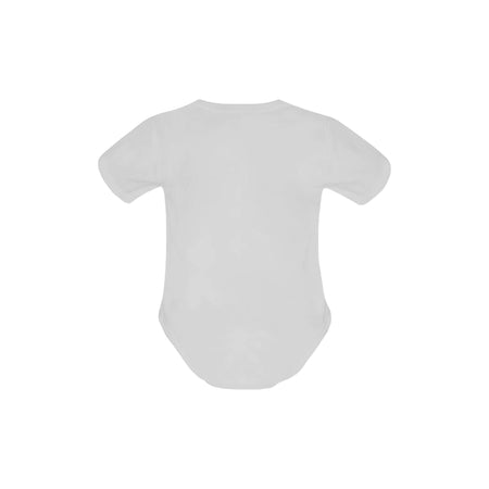 Puro Nuevo white Baby Powder Organic Short Sleeve One Piece