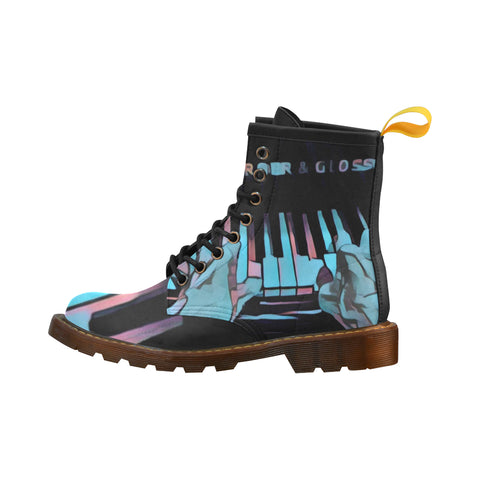In The Key of Blue Hands On Leather Men's Boots