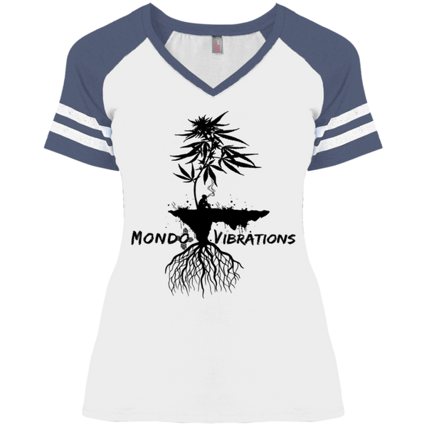 Mondo Vibrations Island Ladies' Game V-Neck T-Shirt