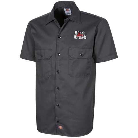 Mondo Vibrations Logo Dickies Men's Short Sleeve Workshirt