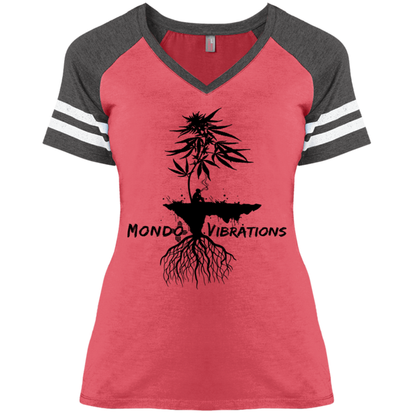 Mondo Vibrations Island Ladies' Game V-Neck T-Shirt