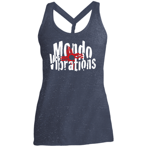 Mondo Vibrations Logo Ladies Cosmic Twist Back Tank