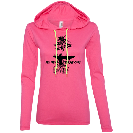 Mondo Vibrations Island Ladies' LS T-Shirt Hoodie