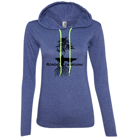 Mondo Vibrations Island Ladies' LS T-Shirt Hoodie