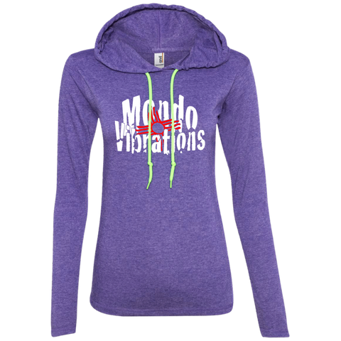 Mondo Vibrations Logo Ladies' LS T-Shirt Hoodie