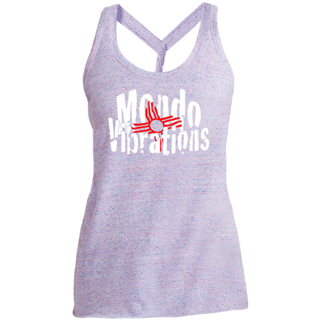Mondo Vibrations Logo Ladies Cosmic Twist Back Tank