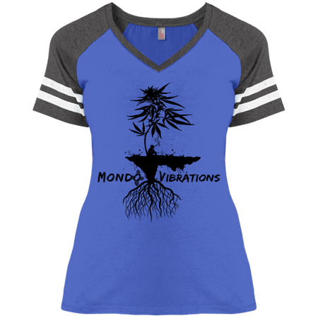 Mondo Vibrations Island Ladies' Game V-Neck T-Shirt