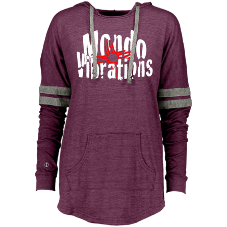 Mondo Vibrations Logo Ladies Hooded Low Key Pullover