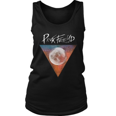 Pink Freud Moon Womens Tank