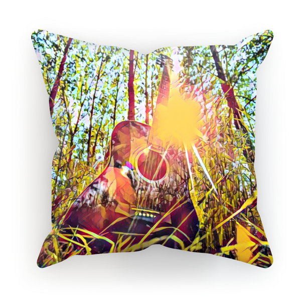 Guitar Forest Cushion Cover