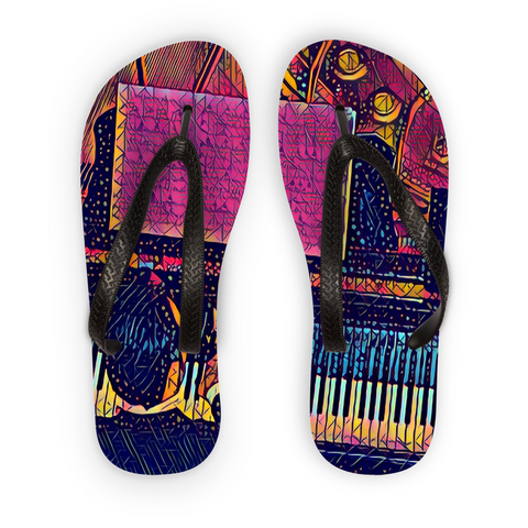 Hands On Birdseye Electric Flip Flops