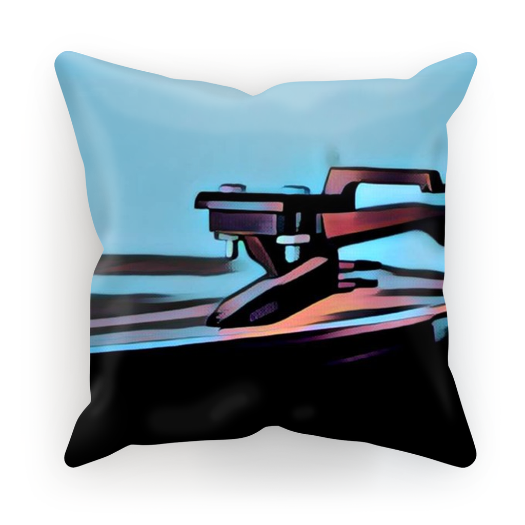 In The Groove Blue Cushion Cover