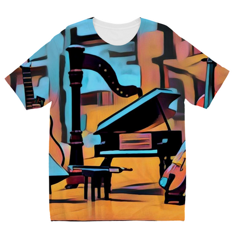 Kids Grand Blue Open Lid T-Shirt