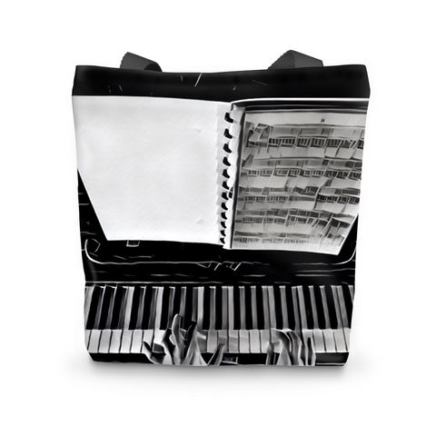 Hands On B/W Birdseye Tote Bag