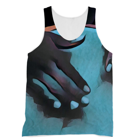 Talking Drums Blue Perspective Tank Top