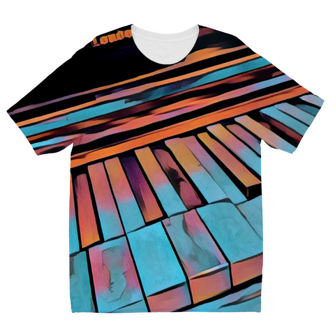 Kids Broken Keys Blue T-Shirt