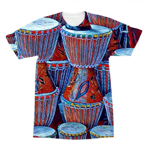 Talking Drums Blue T-Shirt