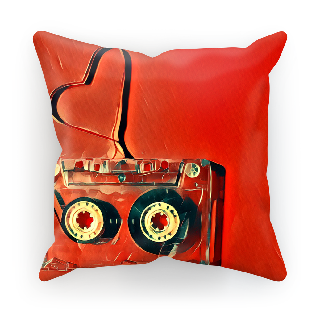 Dub Love Red Cushion Cover