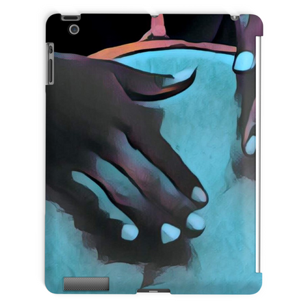 Talking Drums Blue Perspective Tablet Case